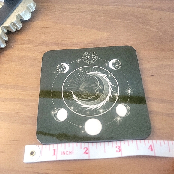 3/$30 Gold Leaf Design Picture Frame With Lunar Phase Cork Print - Picture 8 of 9